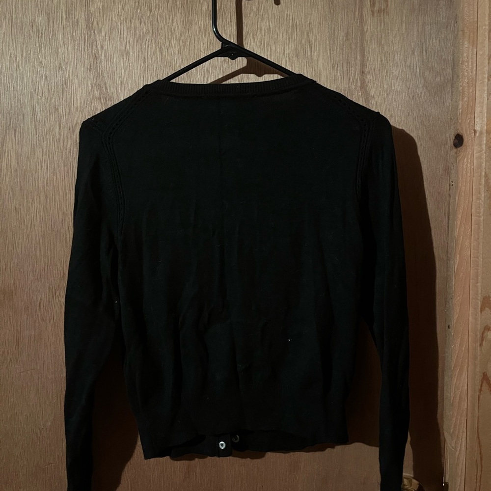White House Black Market Classic Black Sweater - Picture 2 of 4